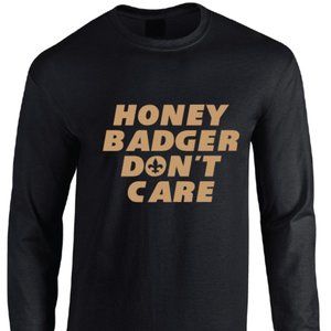 Saints Tyrann Mathieu Honey Badger Don't Care Long Sleeve T-Shirt